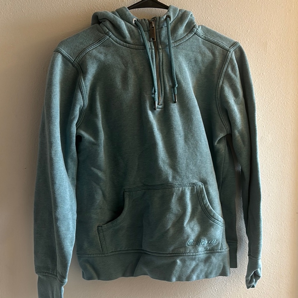 Carhartt Teal Hoodie Sweater